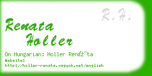 renata holler business card